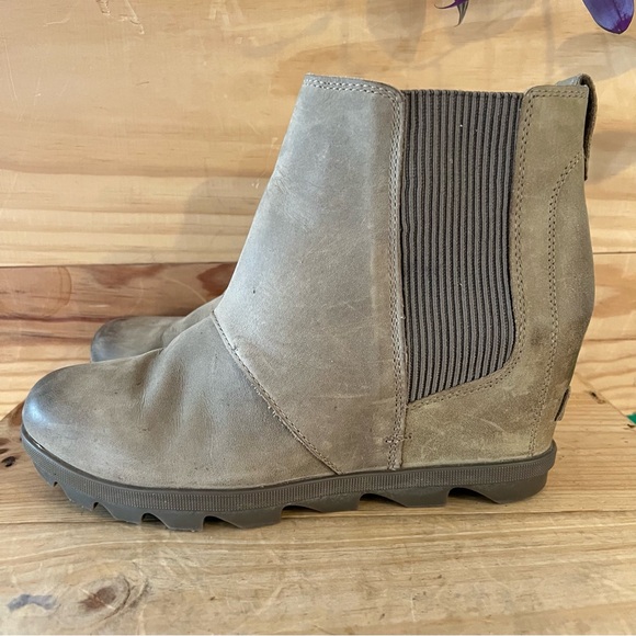 Sorel Joan of Arctic ll Wedge Chelsea Snow Boot - Taupe Grey size 10 - Picture 4 of 13